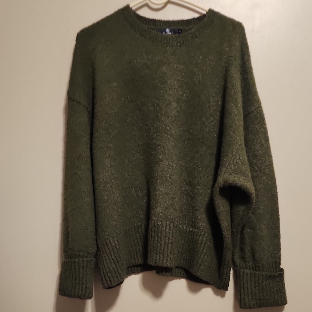 Womens Cozy Olive Green Sweater